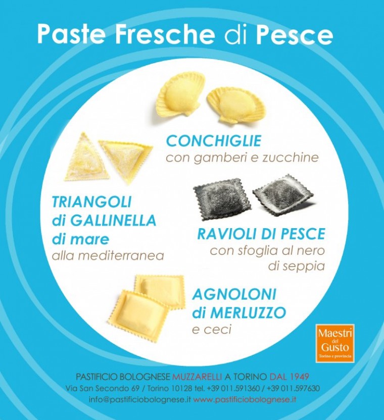 Paste fresche ripiene di pesce