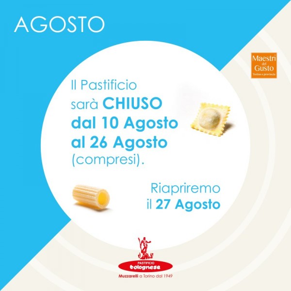 Chiusura Agosto