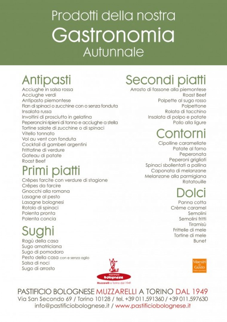 Gastronomia autunnale