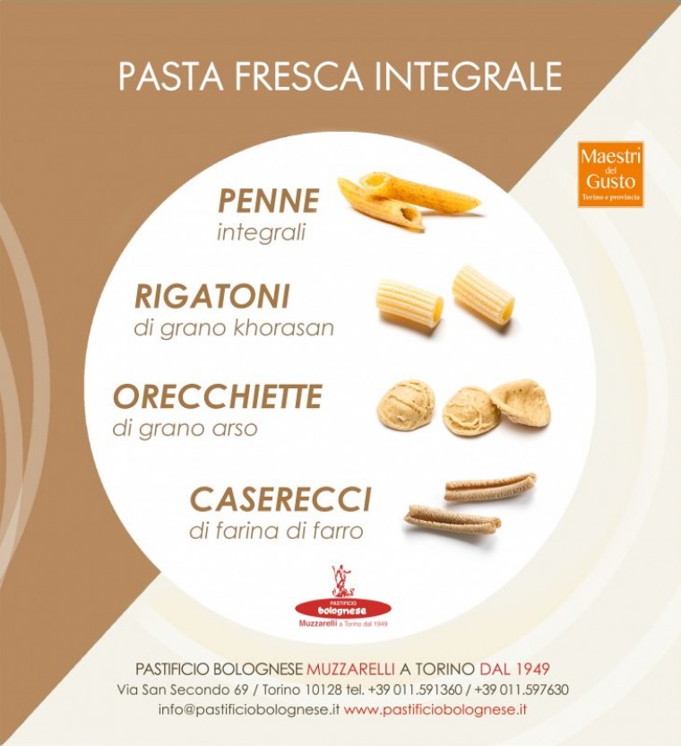 Pasta fresca integrale per un'estate sana e piena di gusto.