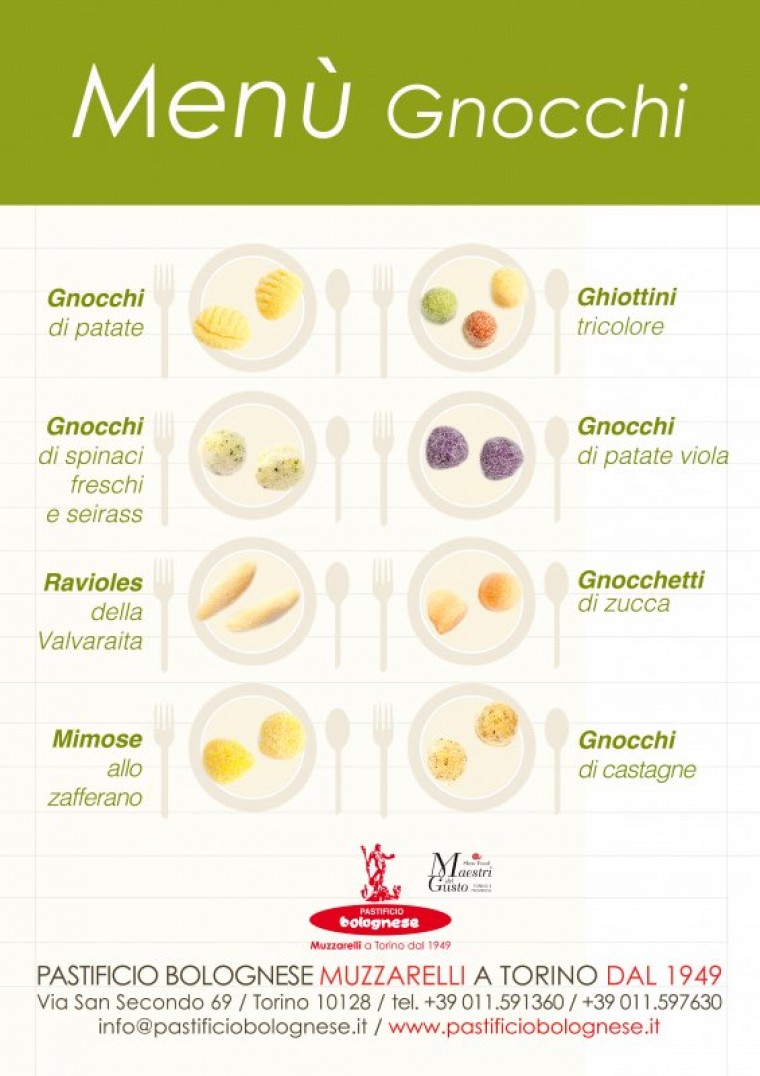 Menù gnocchi 