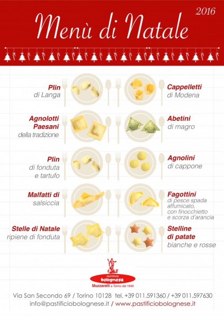 Menù di Natale 2016