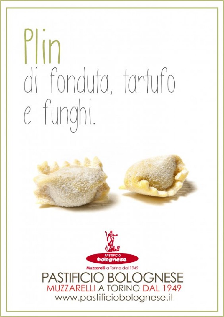 Plin di fonduta, tartufo e funghi.