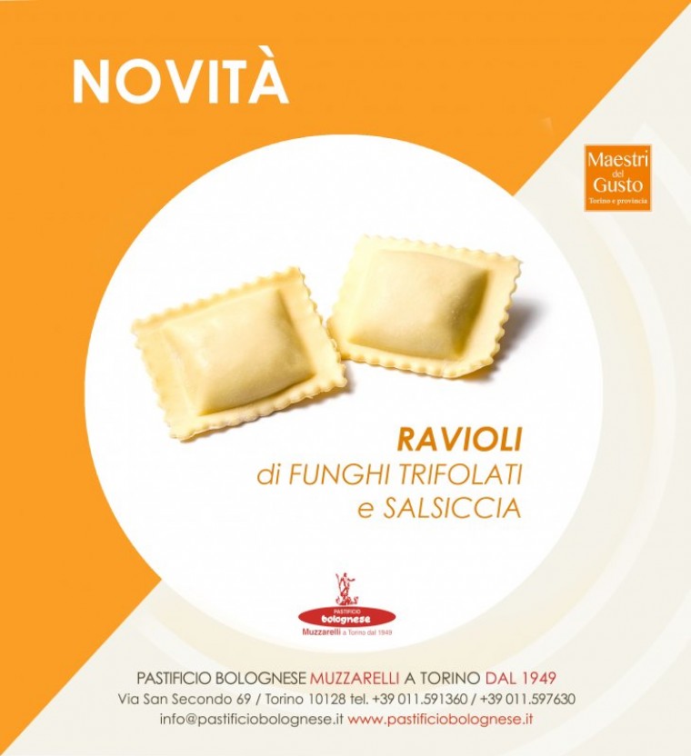 Ravioli di funghi e salsiccia. Novità settembre 2022