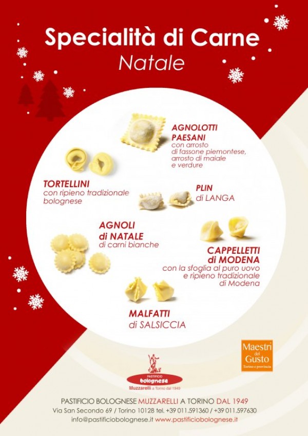 Paste fresche ripiene di carne Natale 2023
