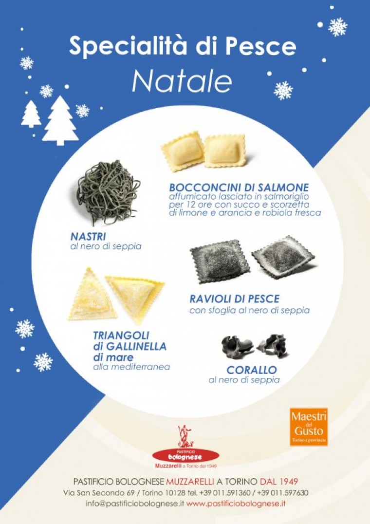Natale 2024. Specialità paste fresche di pesce