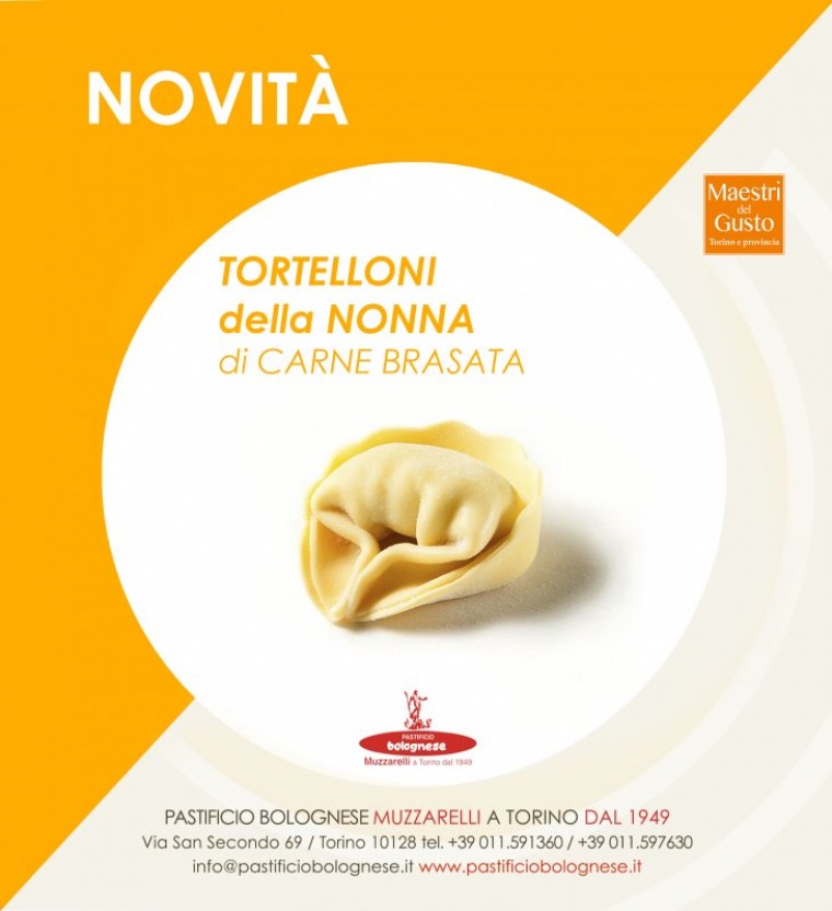 Tortelloni della Nonna ripieni di carne brasata.