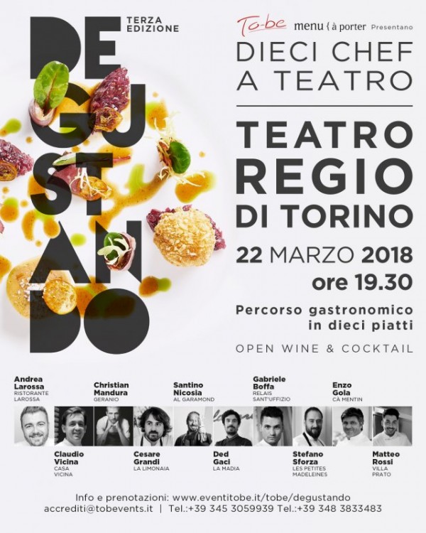 DIECI CHEF A TEATRO  22 marzo 2018.  Lo chef Stefano Sforza presenterà una nostra pasta trafilata al bronzo, il mezzo sedano. 
